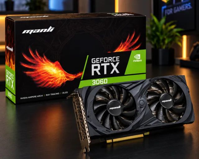 NVIDIA GeForce RTX 3060 12GB Manli - Excelente Estado