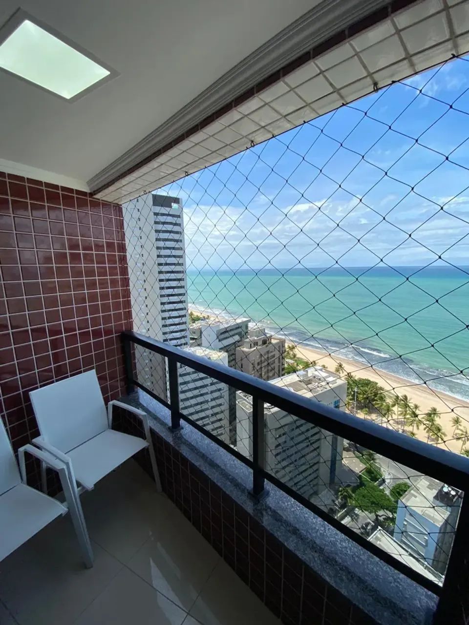 Lindo Apartamento 2 Quartos Mobiliado Vista Mar Andar Alto. - Foto 4