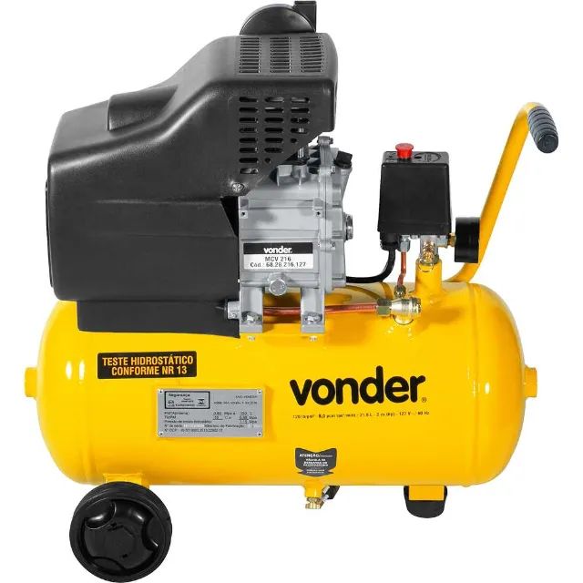 Motocompressor de ar, 8,0 pcm, 21,6 litros MCV 216 VONDER  - Foto 3