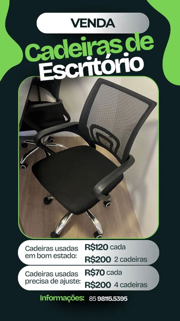 Cadeira de Escritorio - Foto 3