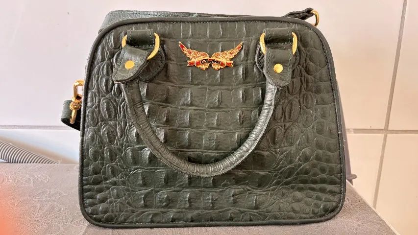 Bolsa Carmen Steffens original verde seminova