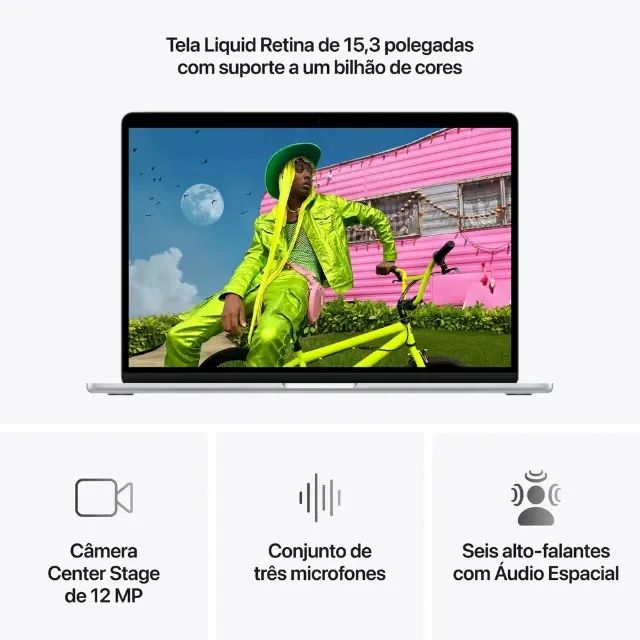 Macbook Air M5 15 polegadas 16GB 512GB SSD Silver - Foto 4