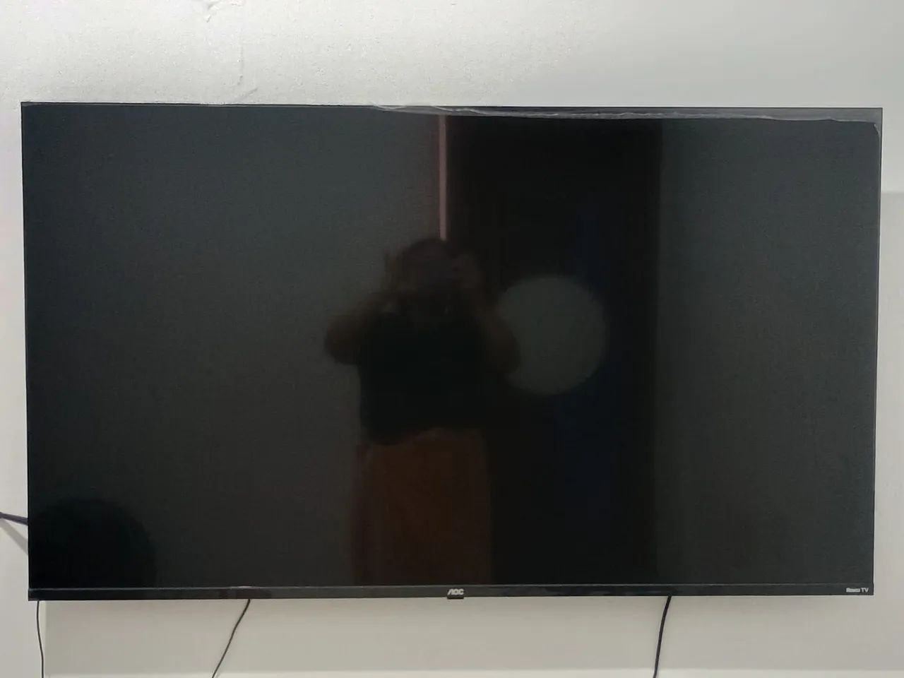 TV Smart 55 polegadas AOC com controle remoto novo