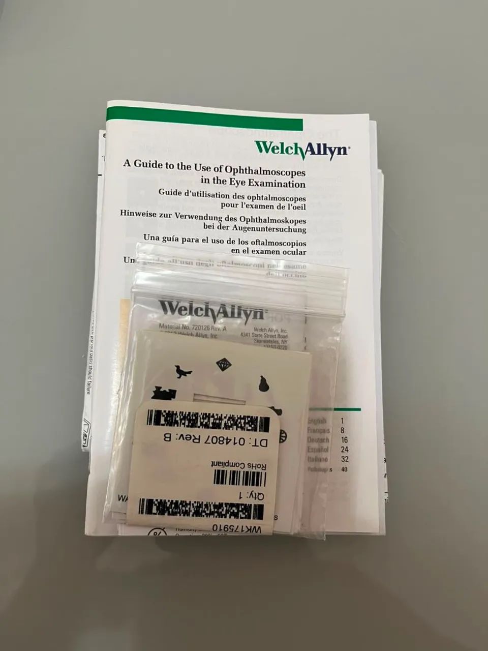 Kit Retinoscópio e Oftalmoscópio Welch Allyn Seminovo - Foto 5