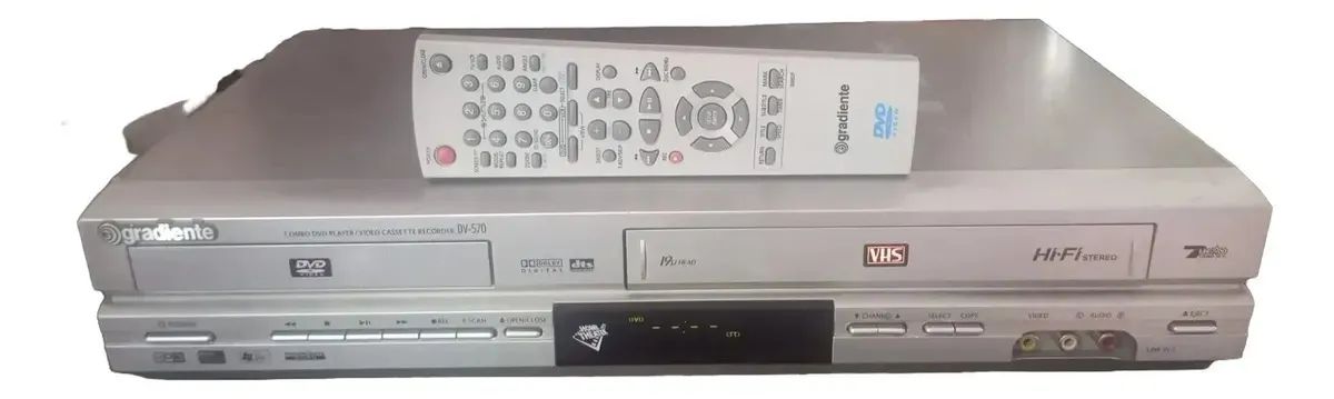 Vídeo Cassete Com Dvd Gradiente Dv-570 - Não Lê Dvd's # (Usado)