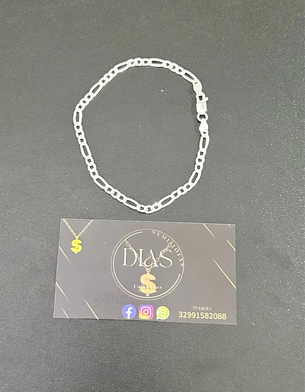 Pulseira de prata nova com garantia  - Foto 4