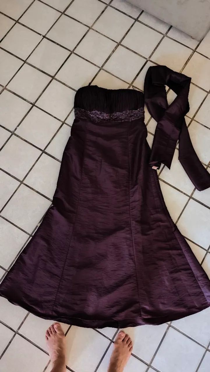 Vestido de Gala seminovo - Foto 6