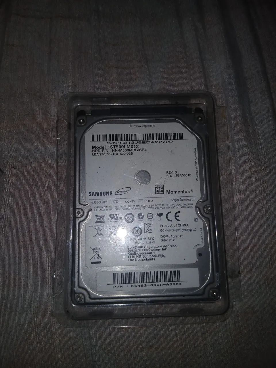 HD 500GB 2.5" Samsung / Seagate Momentus para Notebook, PS3 e PS4