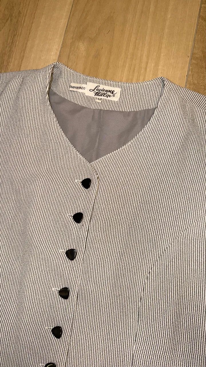 Blazer cinza risca de giz  - Foto 2