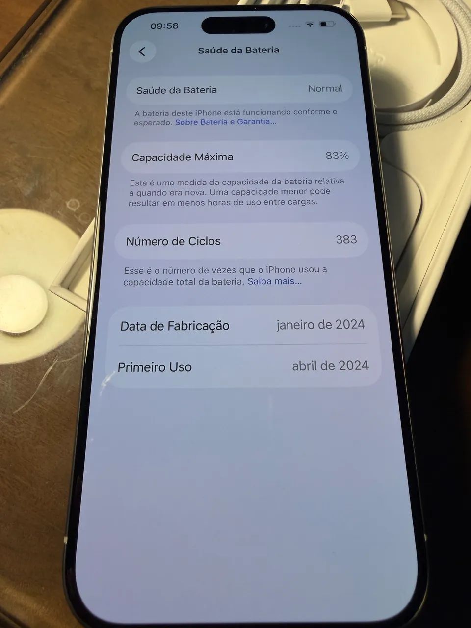 IPhone 15 Pro - Impecável - 83%  - Foto 4
