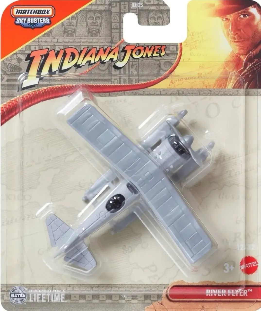Avião matchbox temático do Indiana Jones 