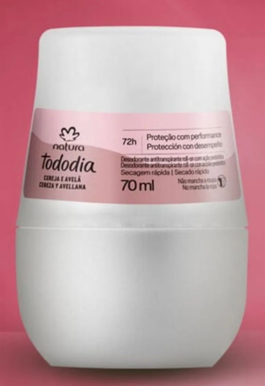 PROMOÇÃO Desodorante Roll on Natura cereja e Avelã 