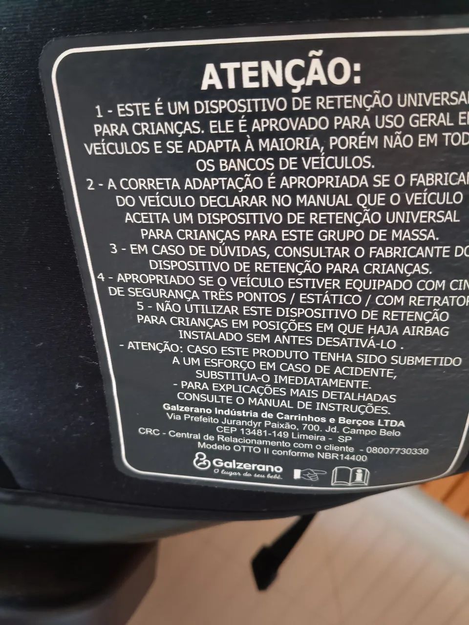 Cadeirinha Galzerano 
