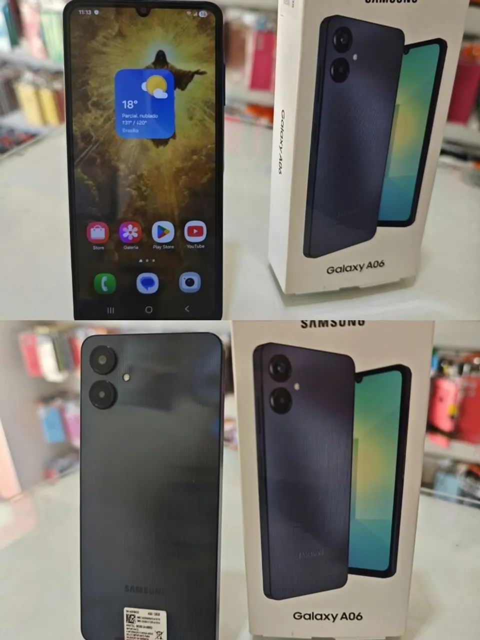 Samsung a06 todo original acompanha película e Caixa Android 16