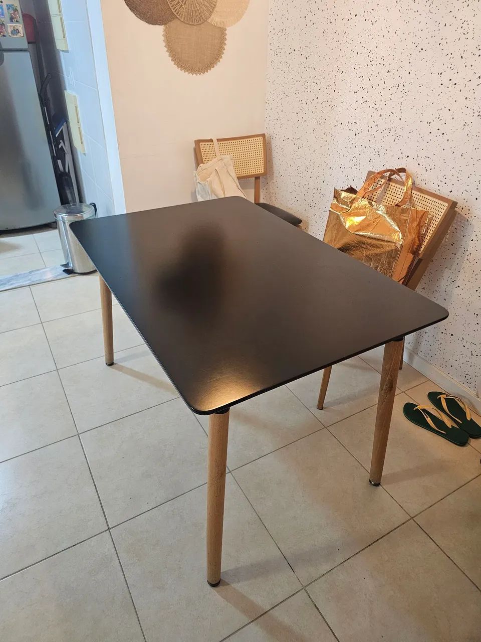 Mesa Eames Retangular Preta  - Foto 4
