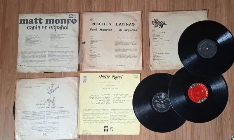 Lote 14 discos LPS com avarias antigos variados - Foto 4