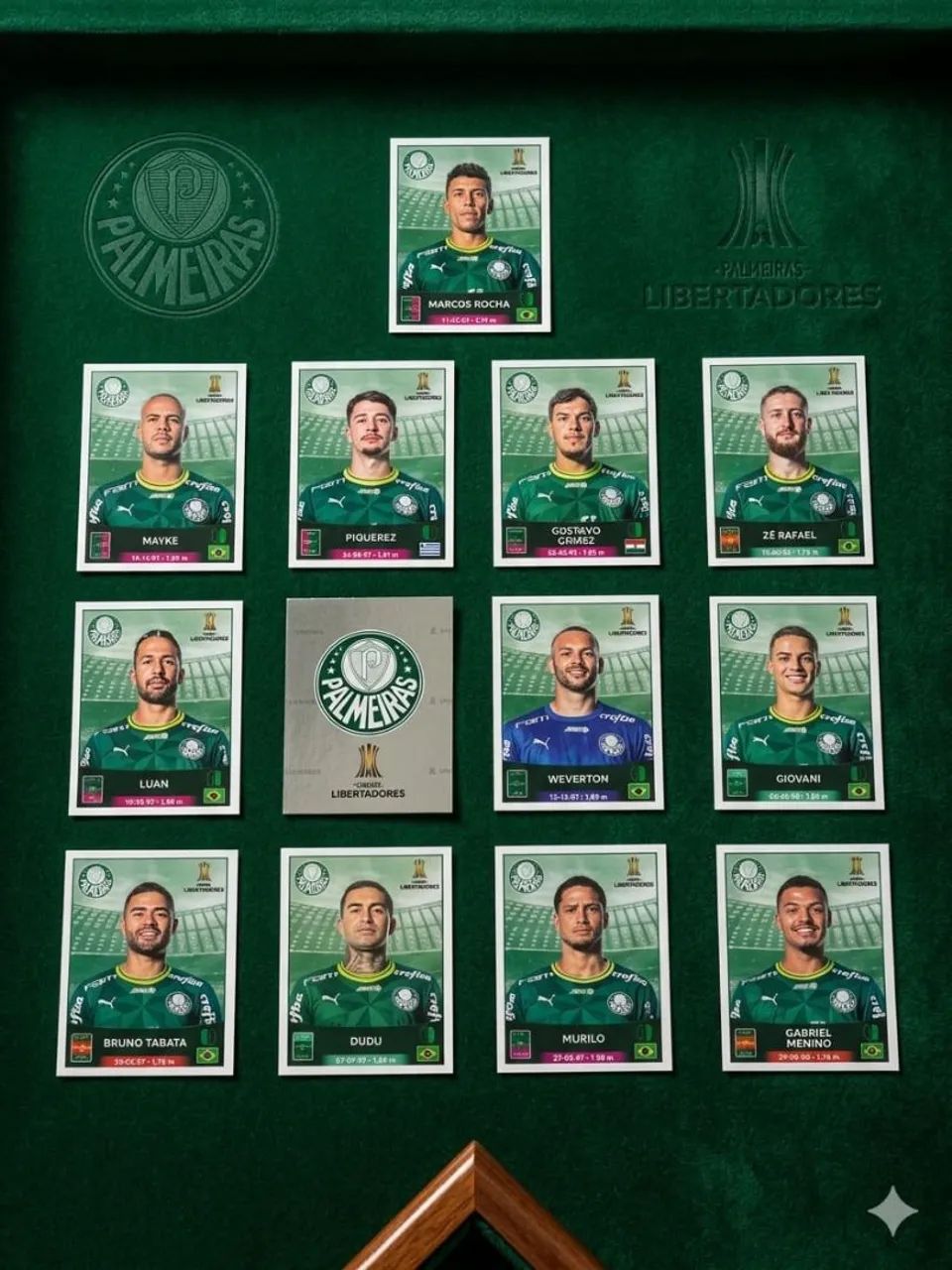 Kit Palmeiras com 13 figurinhas 