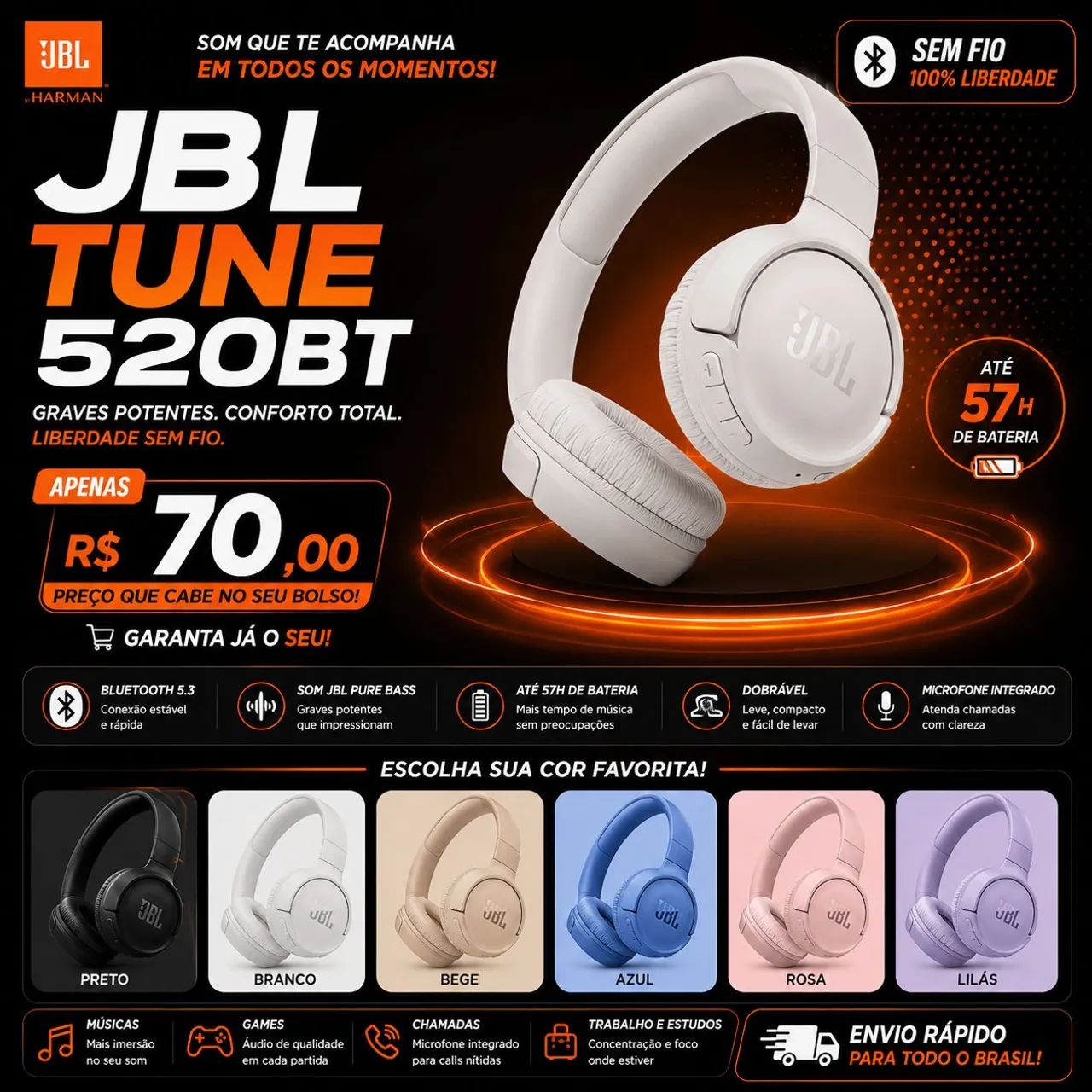FONDE DE OUVIDO JBL
