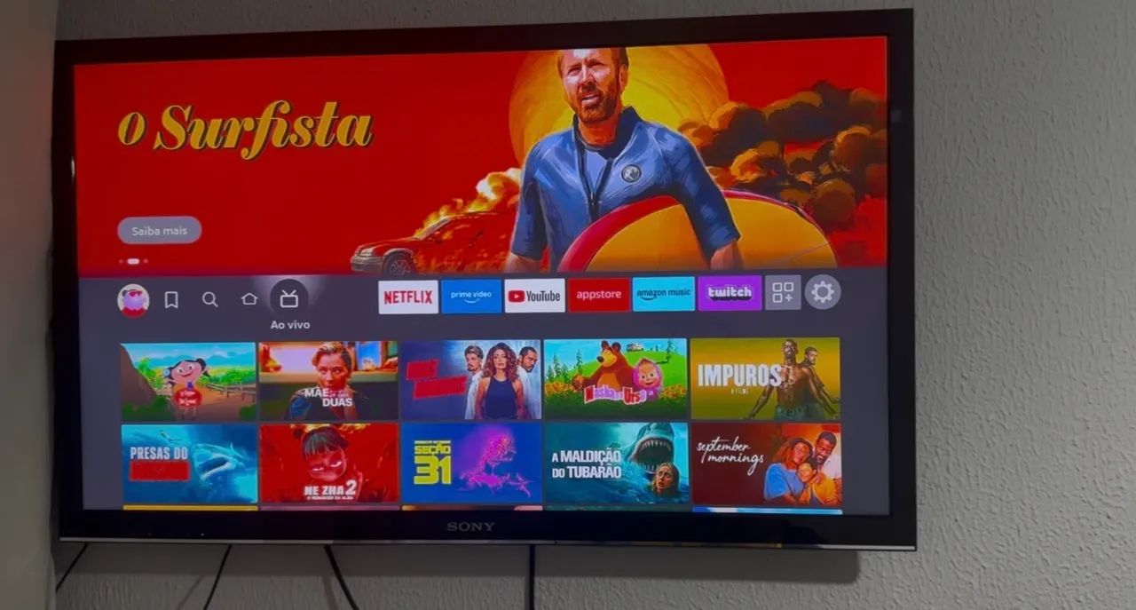 Tv 40 polegadas c/ fire tv Amazon 