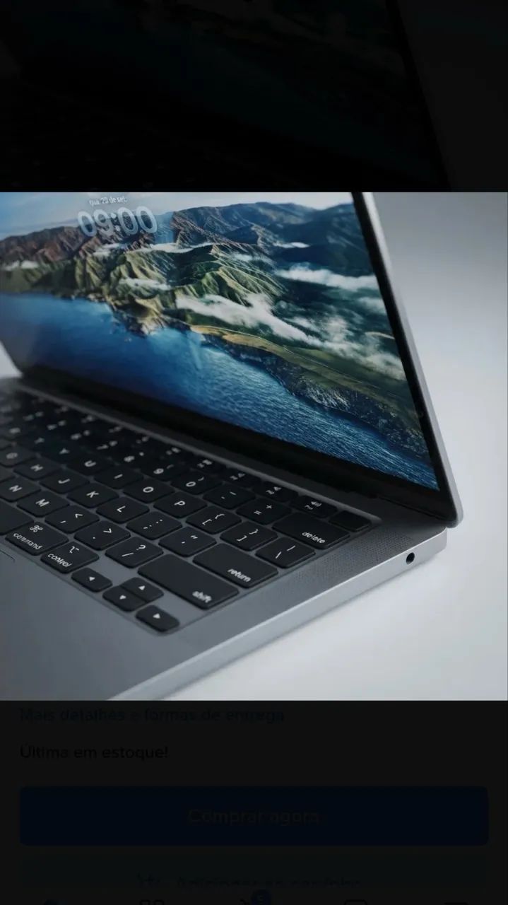 Única unidade! MacBook Air M2 13 - 8gb/256gb cinza - Notebooks