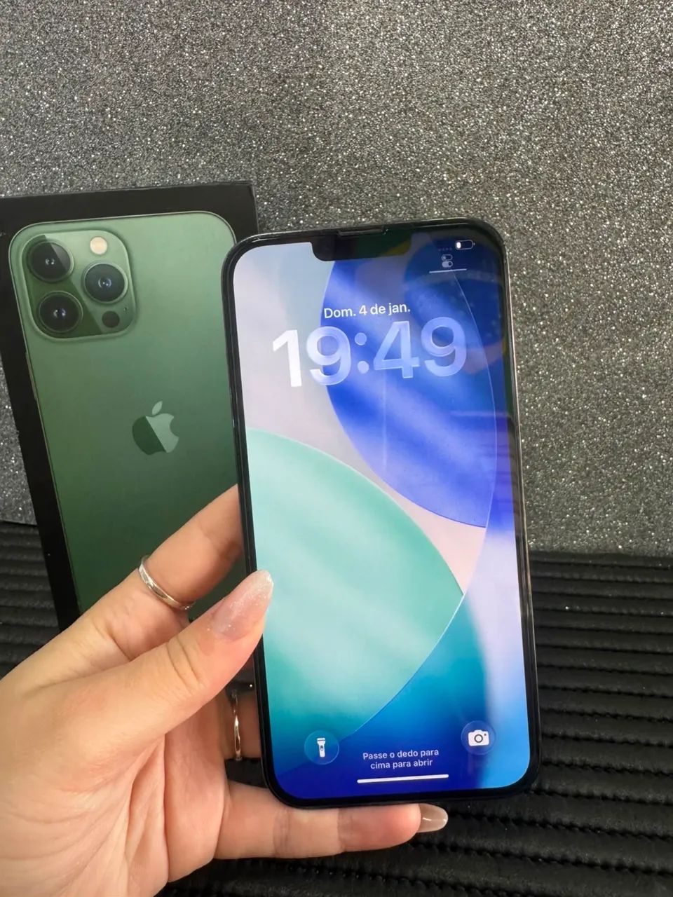 IPHONE 13 PRO MAX *128GB* VERDE BATERIA 86% R$2999,00 - Foto 2