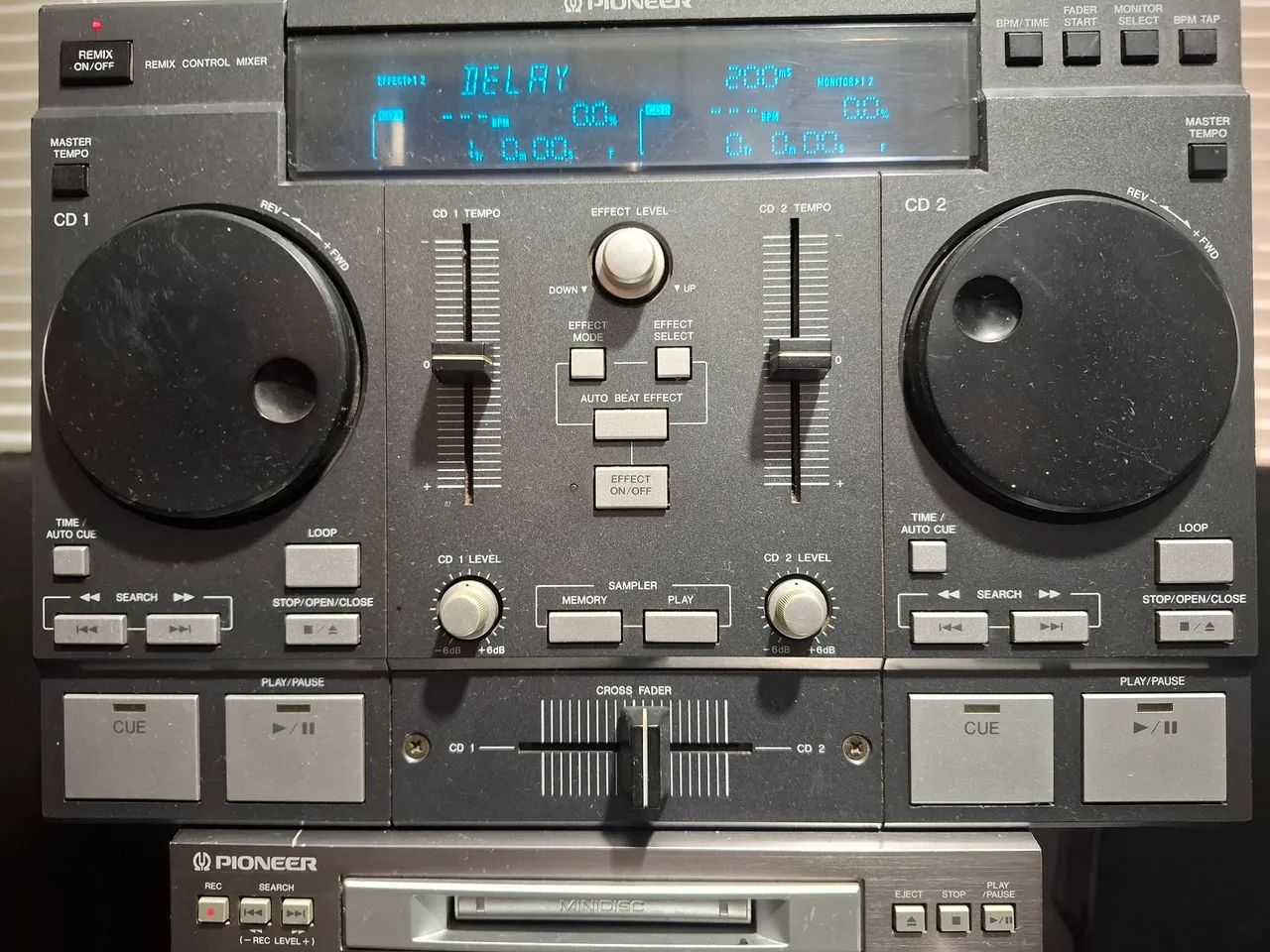 Mini system pioneer rmx 9, md cd fm usado - Foto 4
