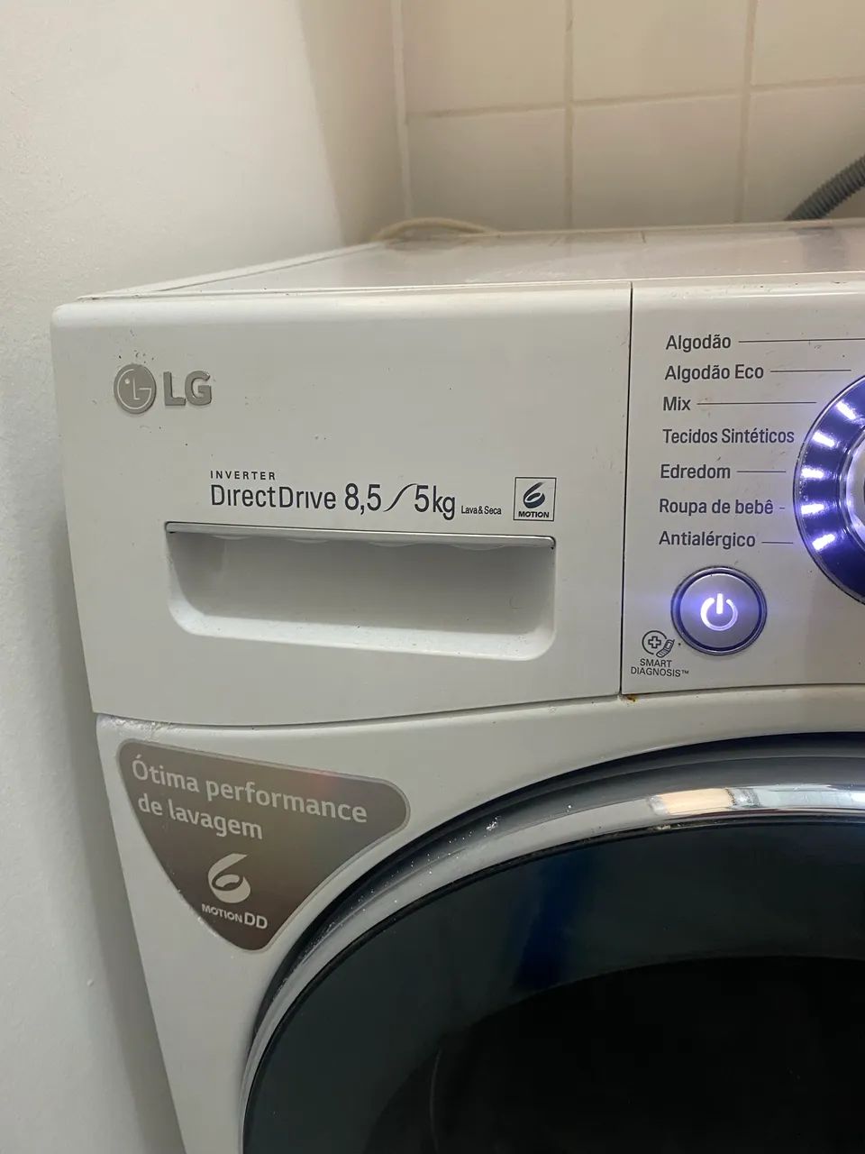 Lava e seca LG Direct Drive 8,5kg