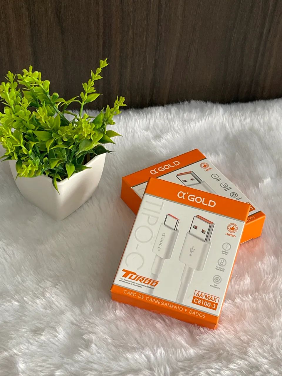 Cabo USB Tipo-C Turbo A?Gold CB100-3 6A Max - Carregamento Rápido e Transferência de Dados - Foto 4