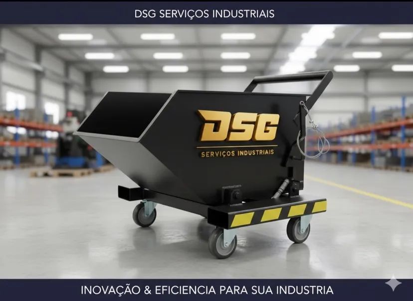 Carrinho tipo caçamba basculante 