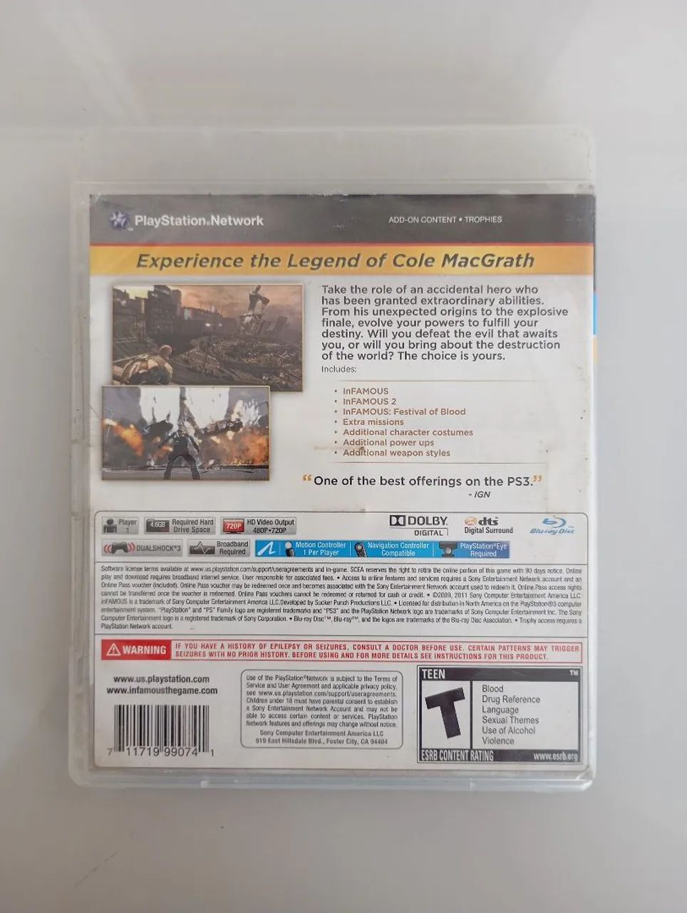 Infamous collection - Jogo PS3. - Foto 2