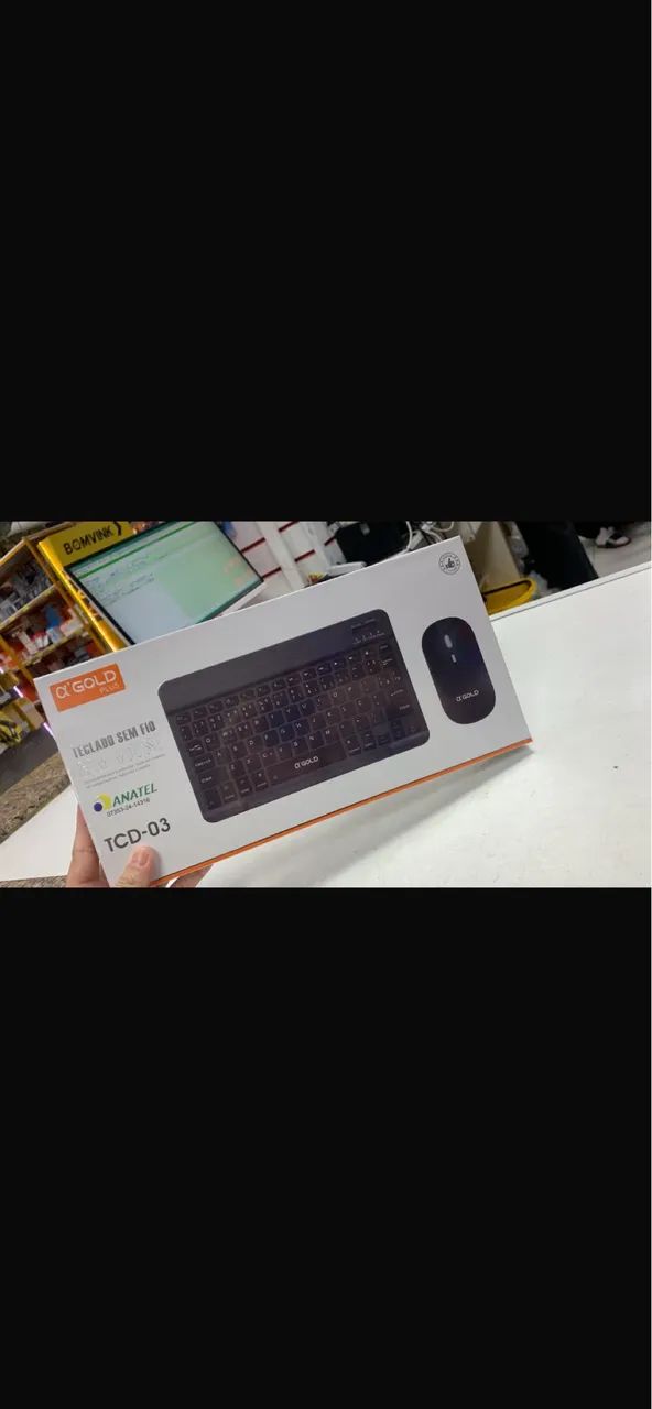 TECLADO E MOUSE PARA CELULAR (NOVO)