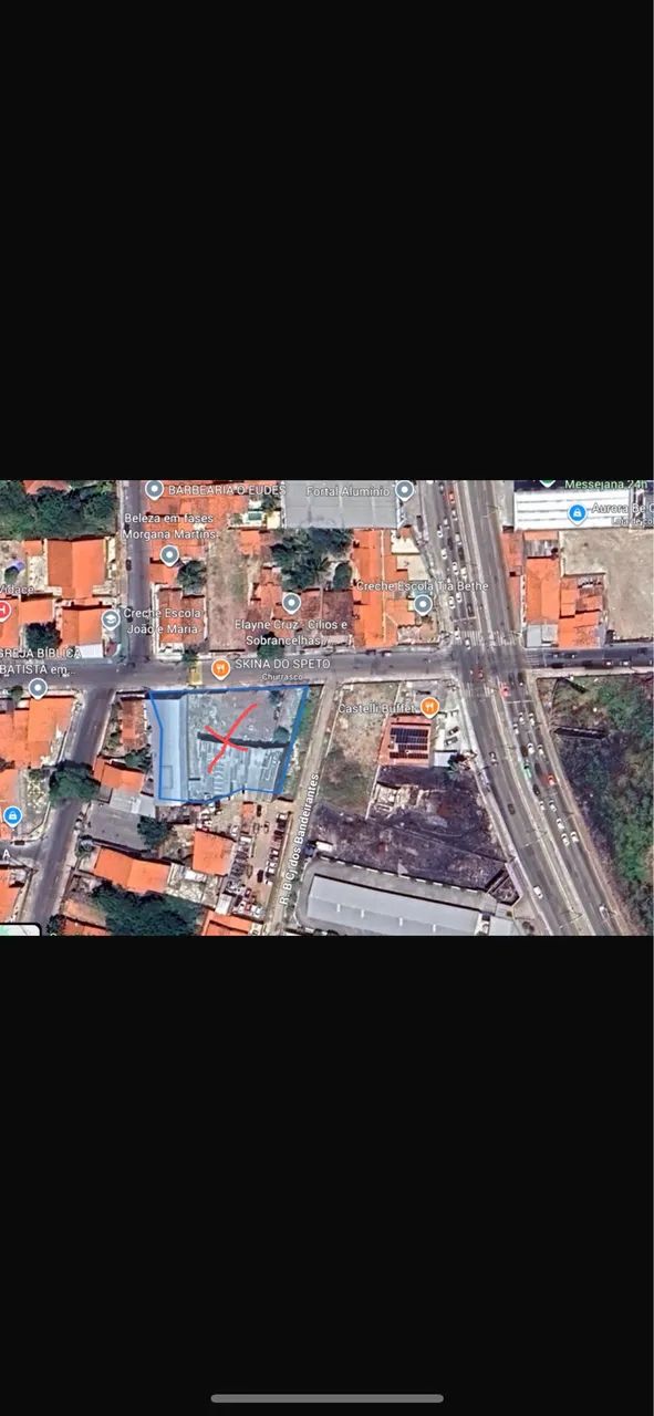 Terreno com galpão na messejana