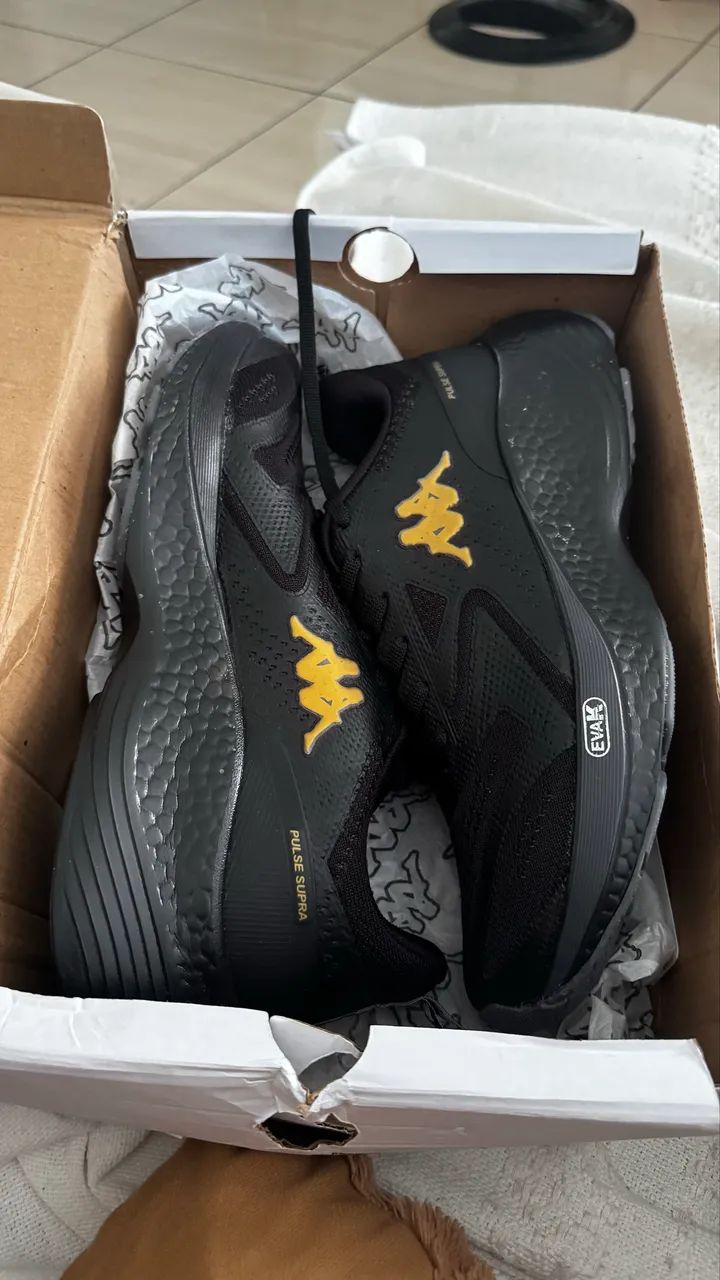 Tênis Pulse Supra Preto/Dourado