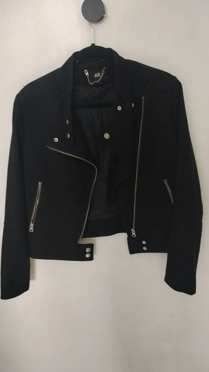 Casaco preto h&m importado