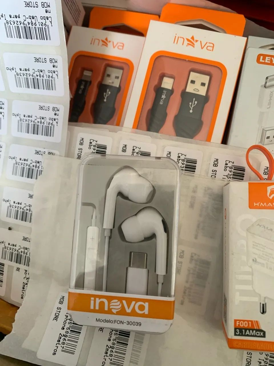 Fone inova entrada tipo C ou iPhone  - Foto 3