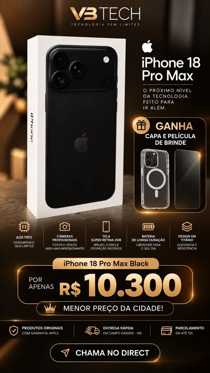 iphone 18 Pro Max - Black 