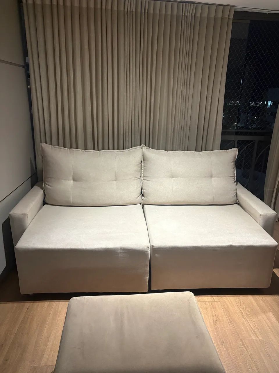 Sofá retrátil em linho - Foto 5