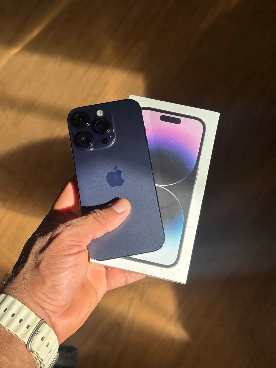 iPhone 14 Pro 128GB Roxo | 79% Bateria | Caixa e Cabo | Conservado