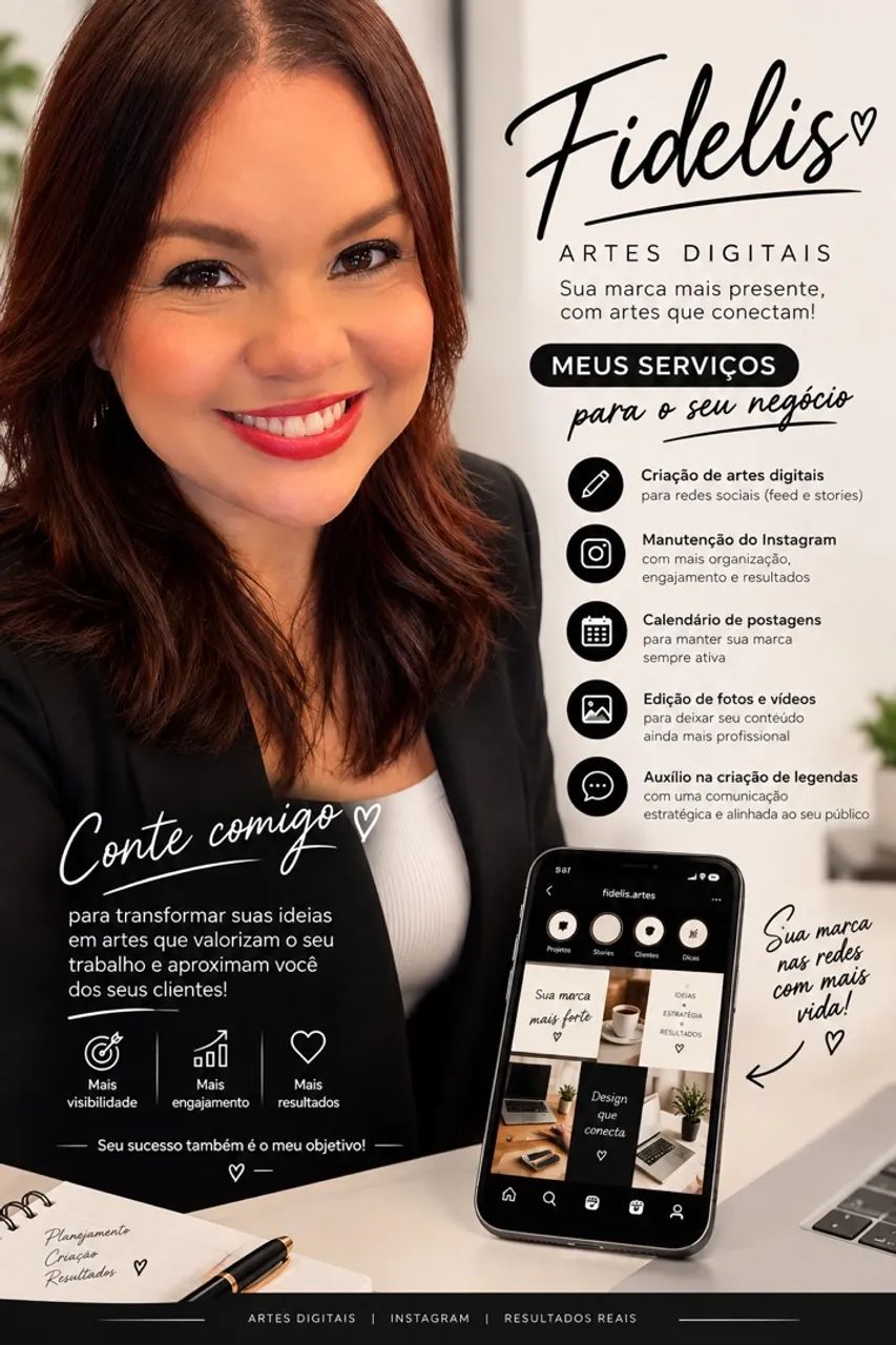 Artes Digitais e Gestão de Instagram para Pequenas Empresas
