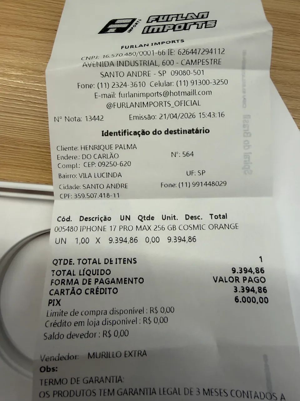 iPhone 17 pro max 256 - Foto 2