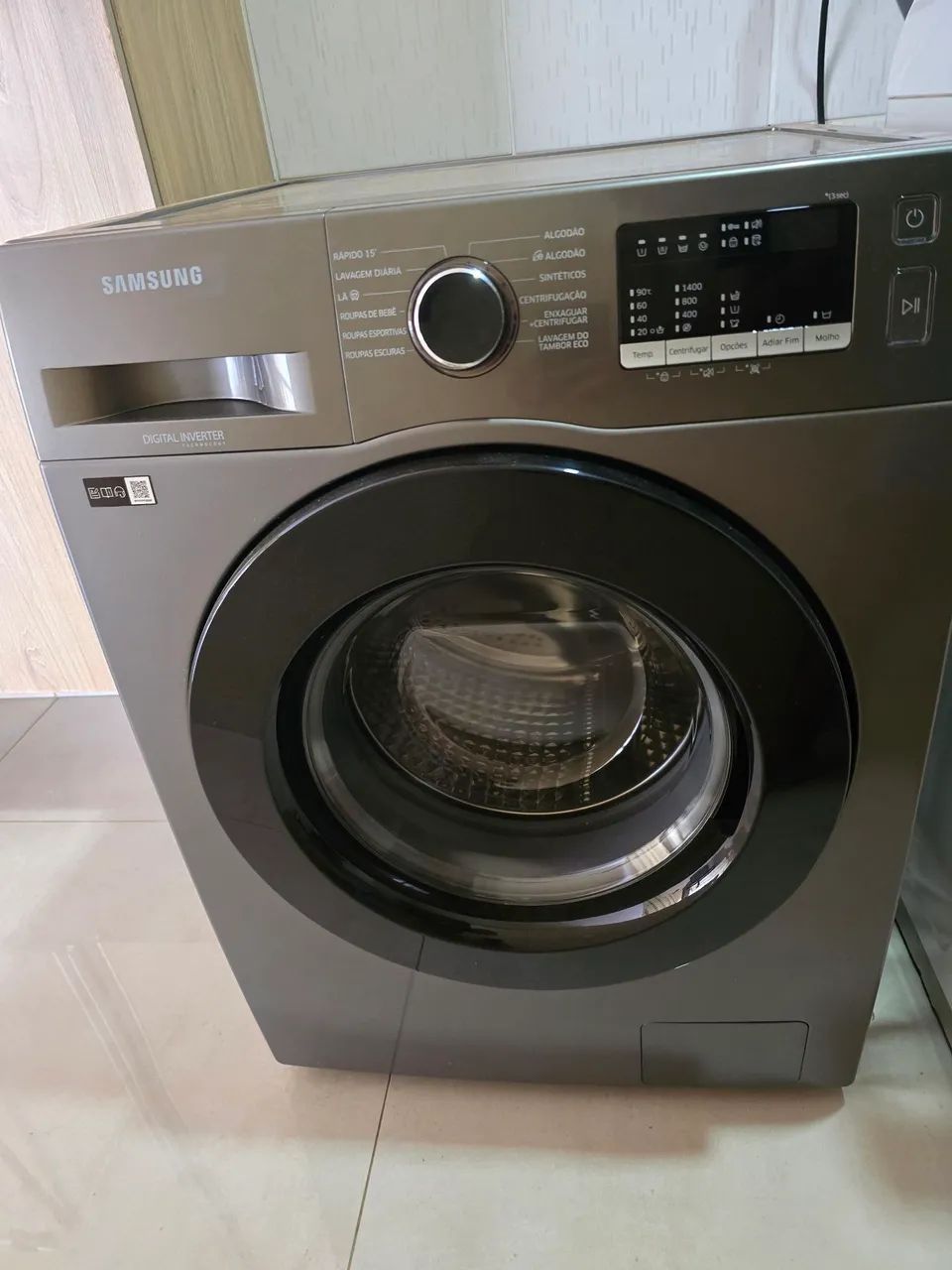 Samsung Lavadora Digital Inverter WW11T Inox 11kg 220V
