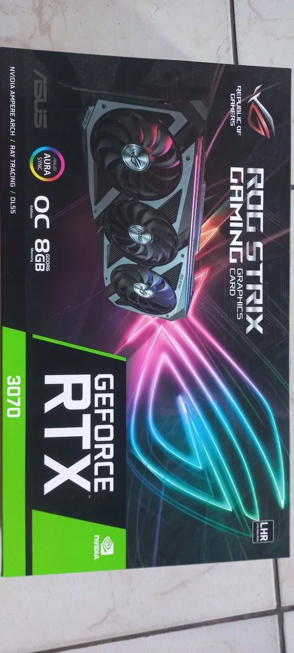 Vendo Rtx 3070 asus rog strix