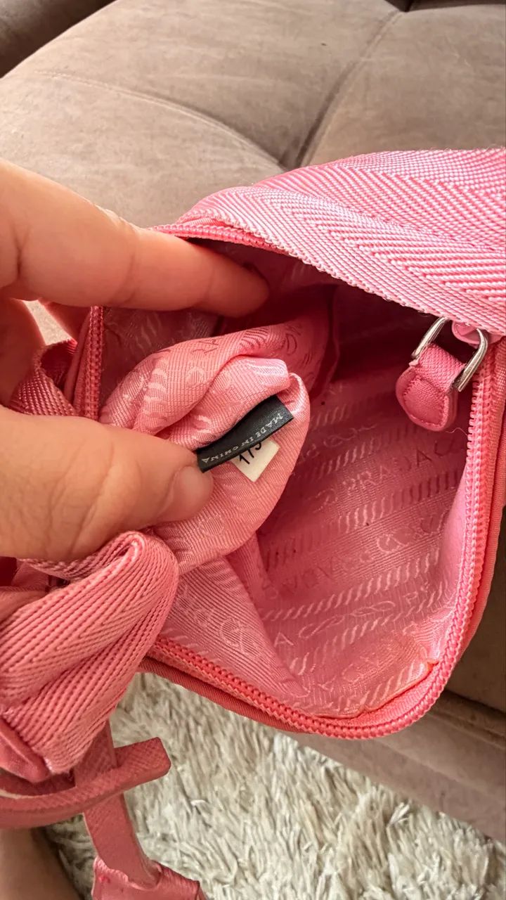 Bolsa Prada Re-Edition Rosa - Foto 4