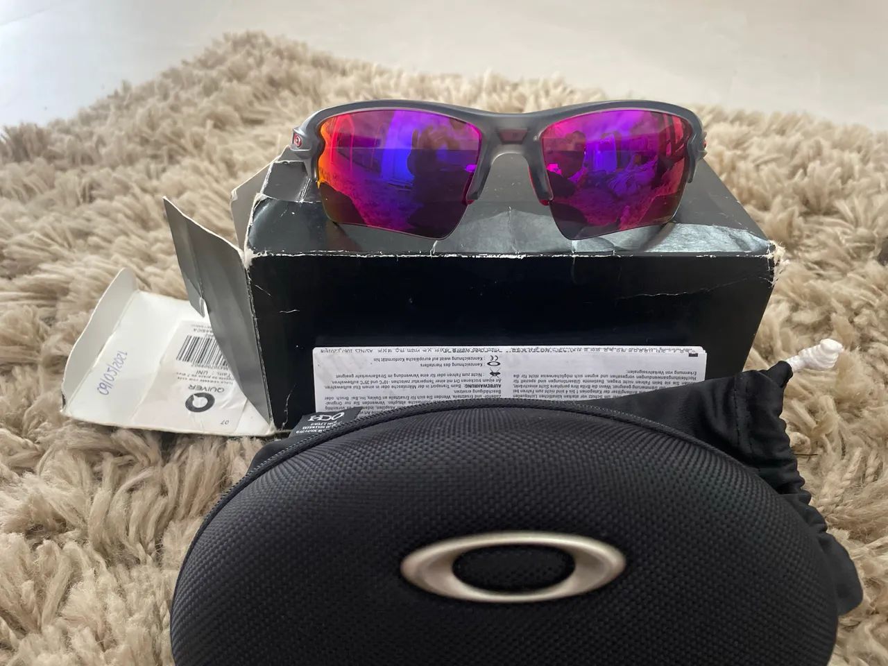 Óculos Oakley Flak 2.0 XL vermelha 