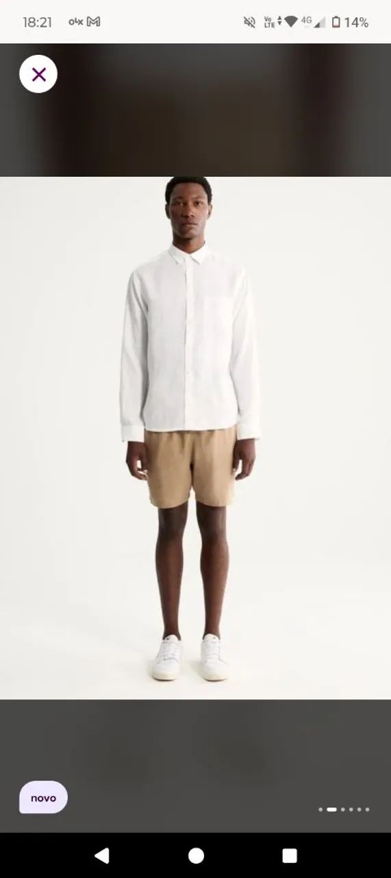 Short Foxton linho original M e G