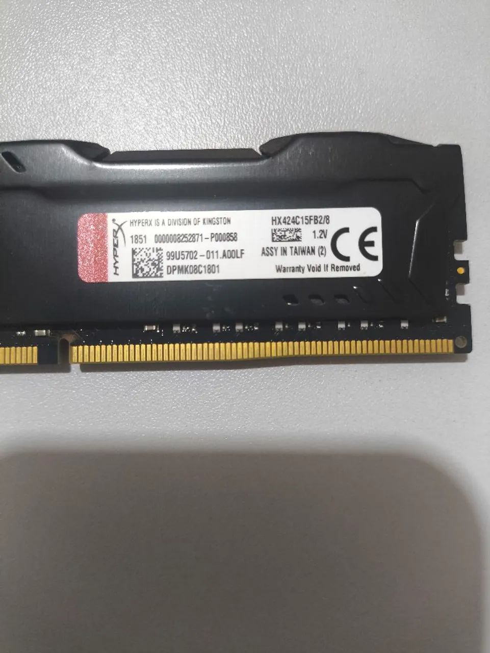 Memória ram Pc hyperx ddr4 8gb - Foto 2