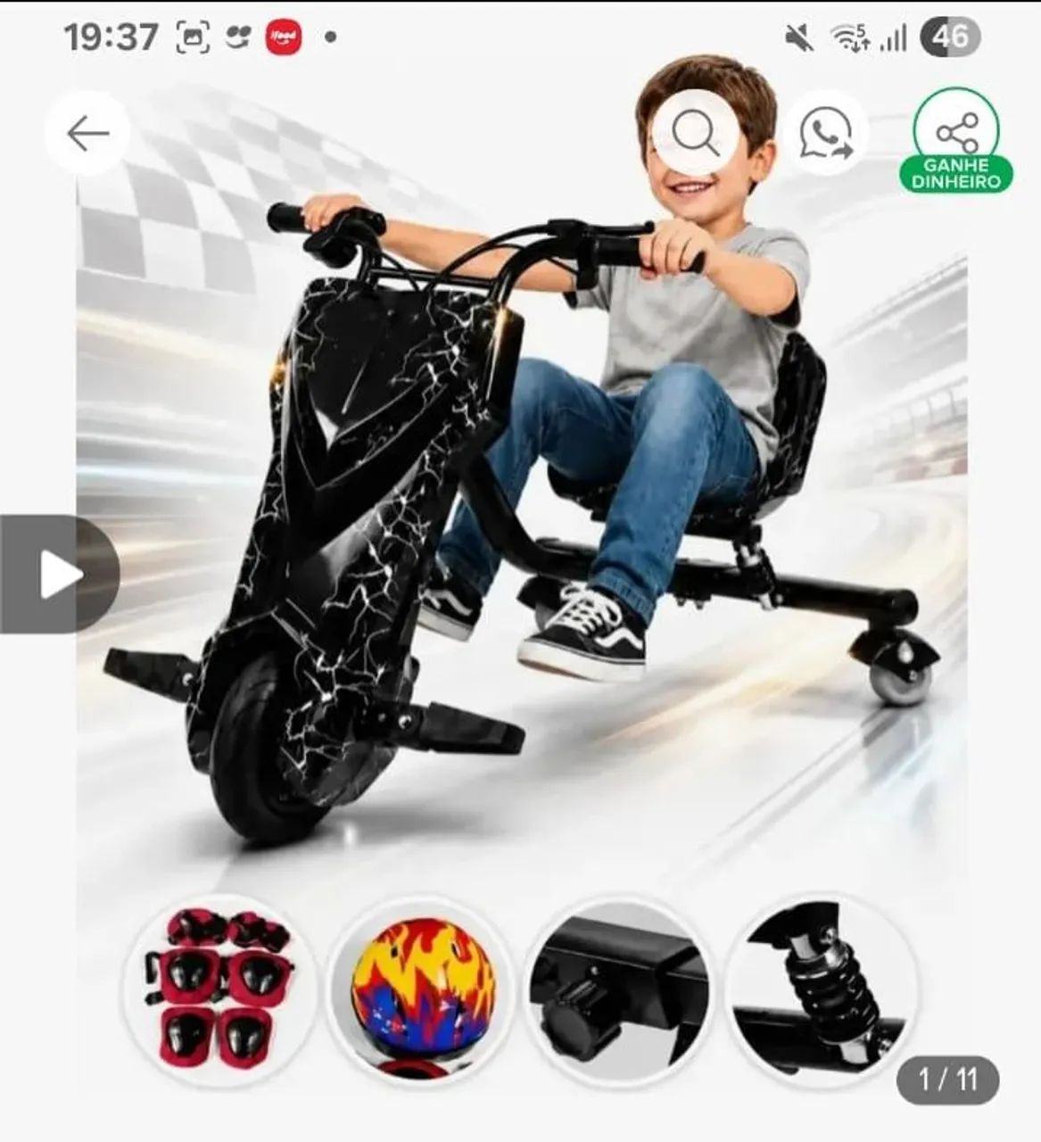 Triciclo elétrico 