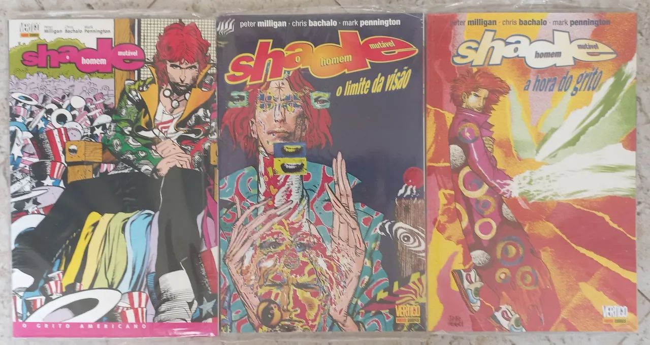 Shade o Homem Mutável de Peter Milligan Vol 1 a 3 Lacradas em Capa