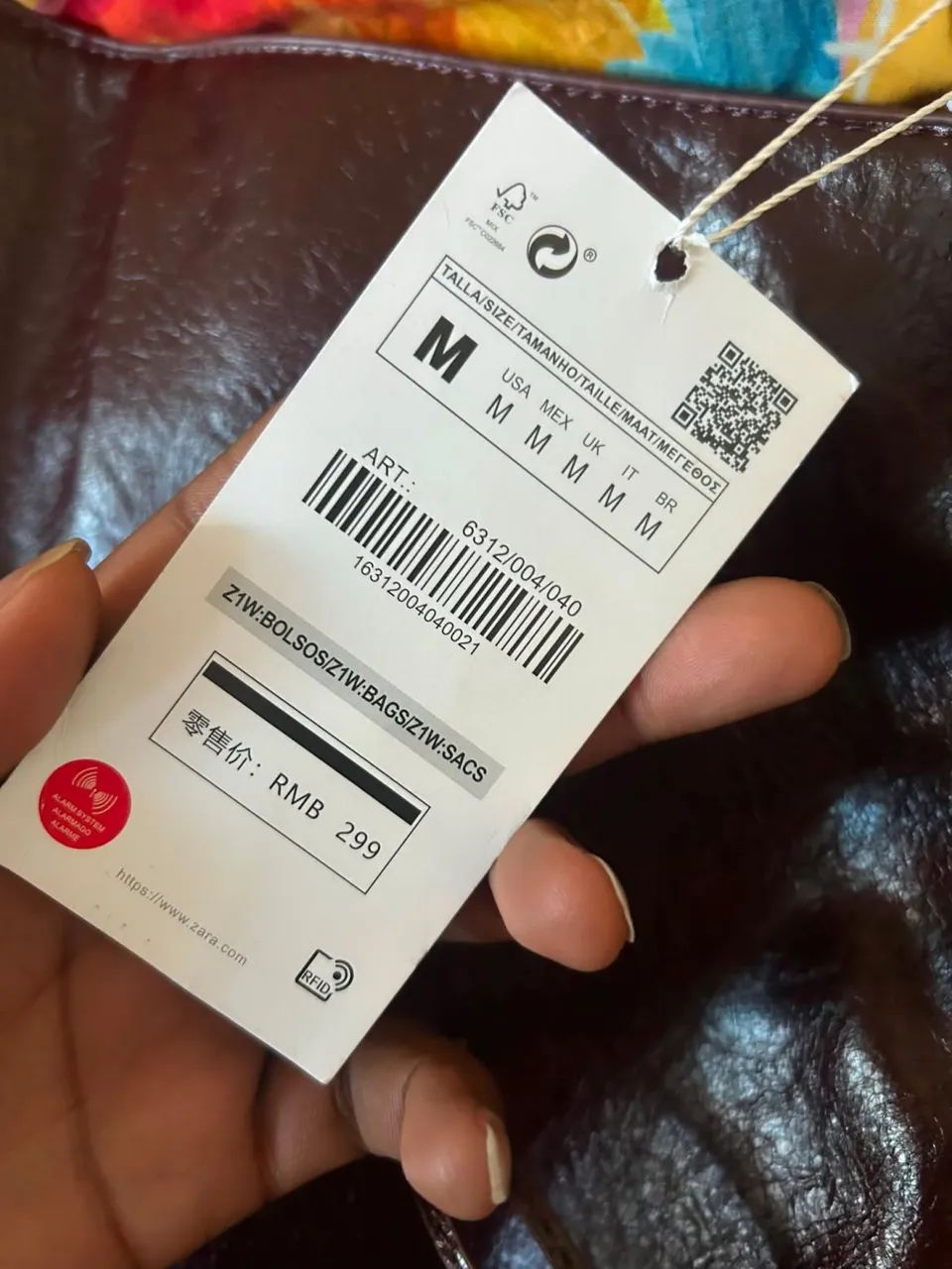 Bolsa da zara na etiqueta  - Foto 5