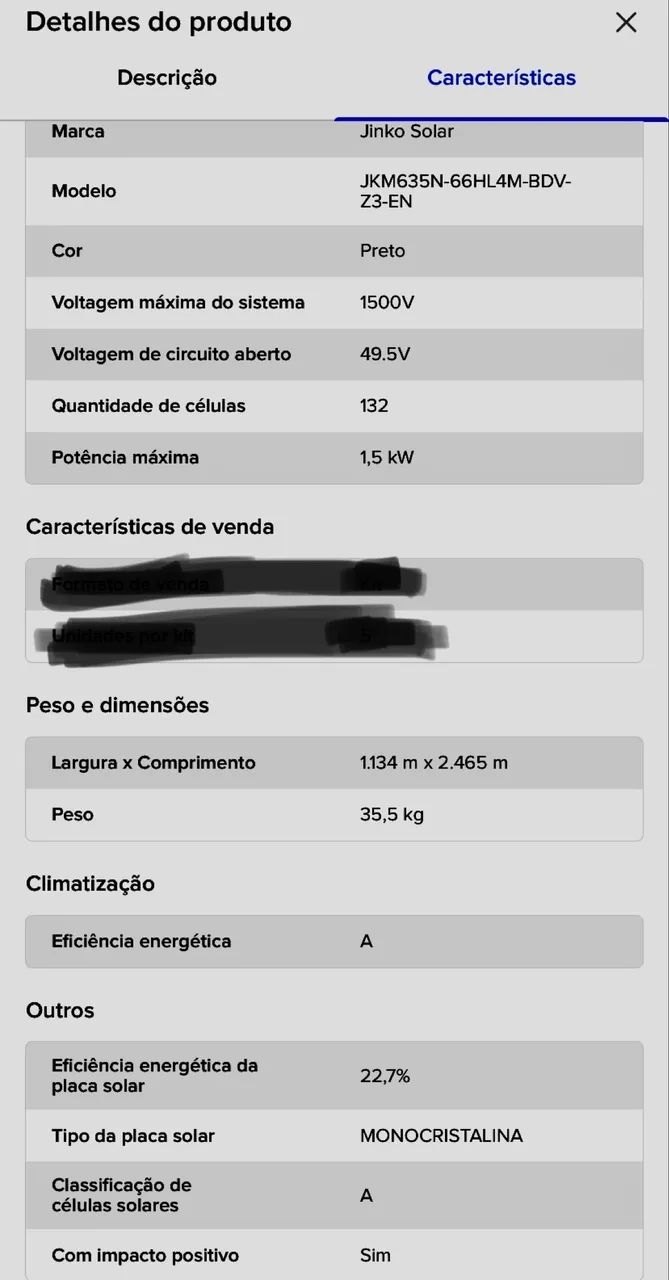 Modulo placa Solar bifacial 635w - Foto 3